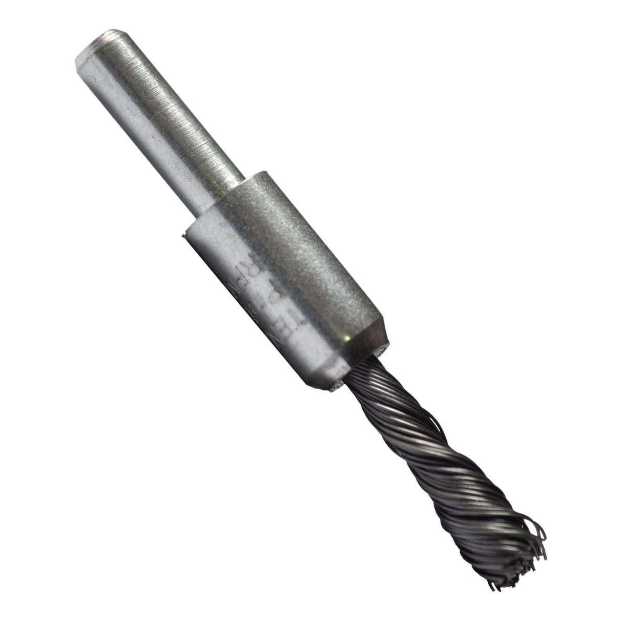 Cepillo Unitrensa con vástago de 3/8 pulg X 1/4 pulg, cerda de Alambre Trenzado, calibre 0.014 pulg Tenazit