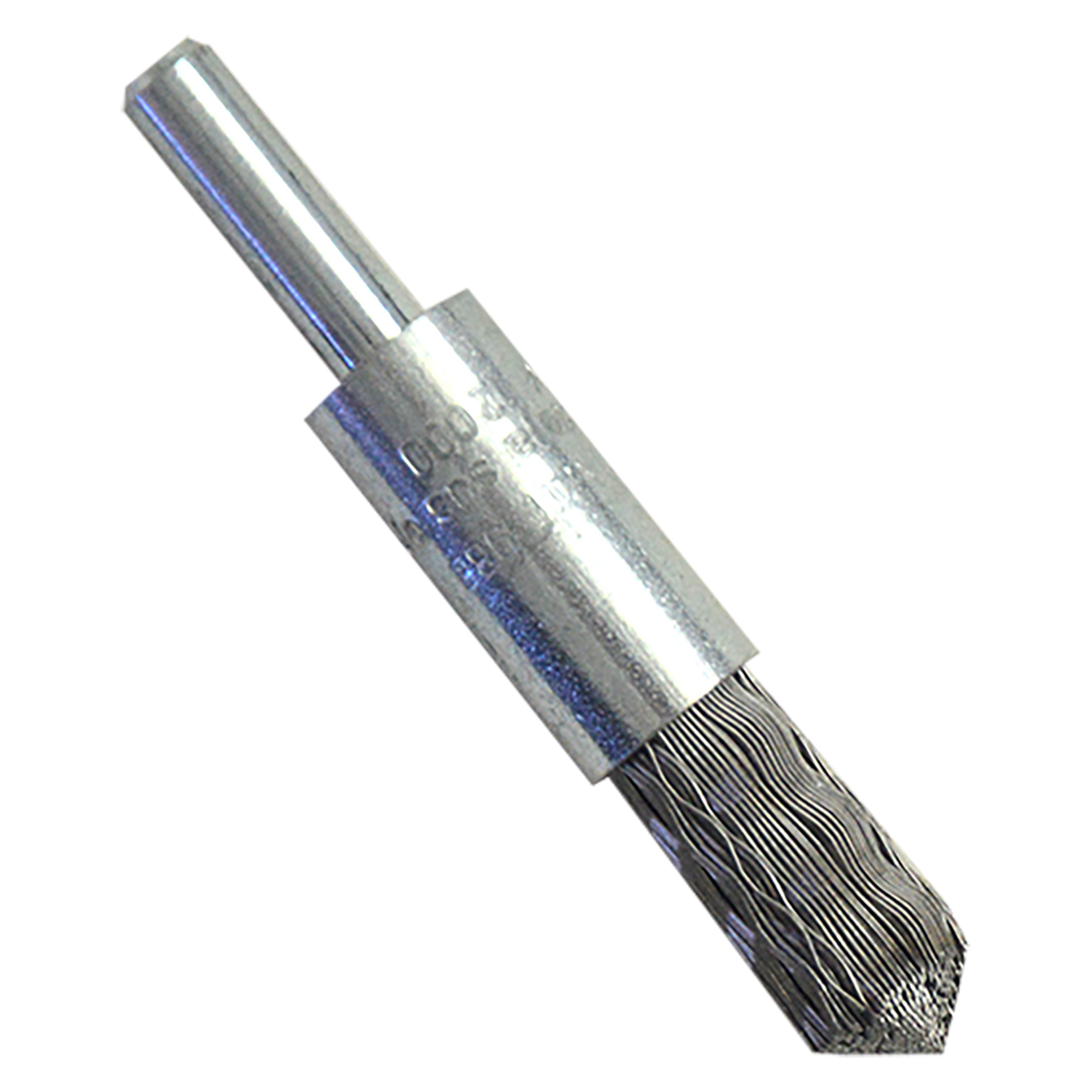 Cepillo de copa con vástago de 1/2 pulg X 1/4 pulg, cerda de Alambre ondulado, calibre 0.014 pulg