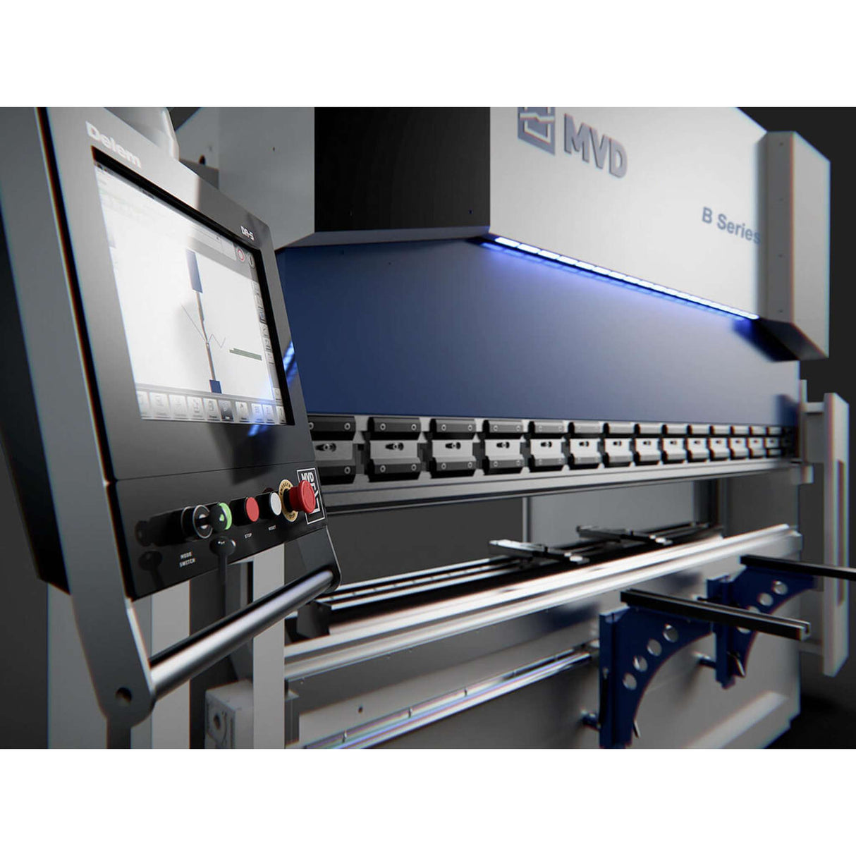 Máquina Dobladora Hidráulica CNC IBEN MVD Modelo B60-2100 Trifásica 220V/60Hz