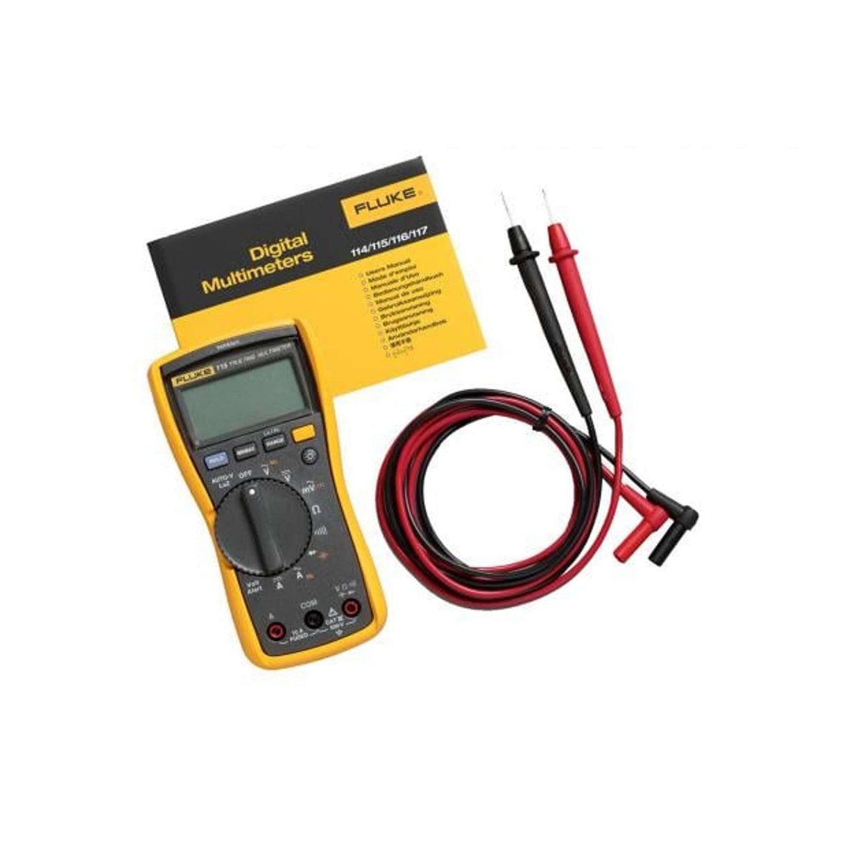 Multimetro para tecnico electricista, prueba capacitancia y diodos CON CERTIFICADO DE CALIBRACION Fluke