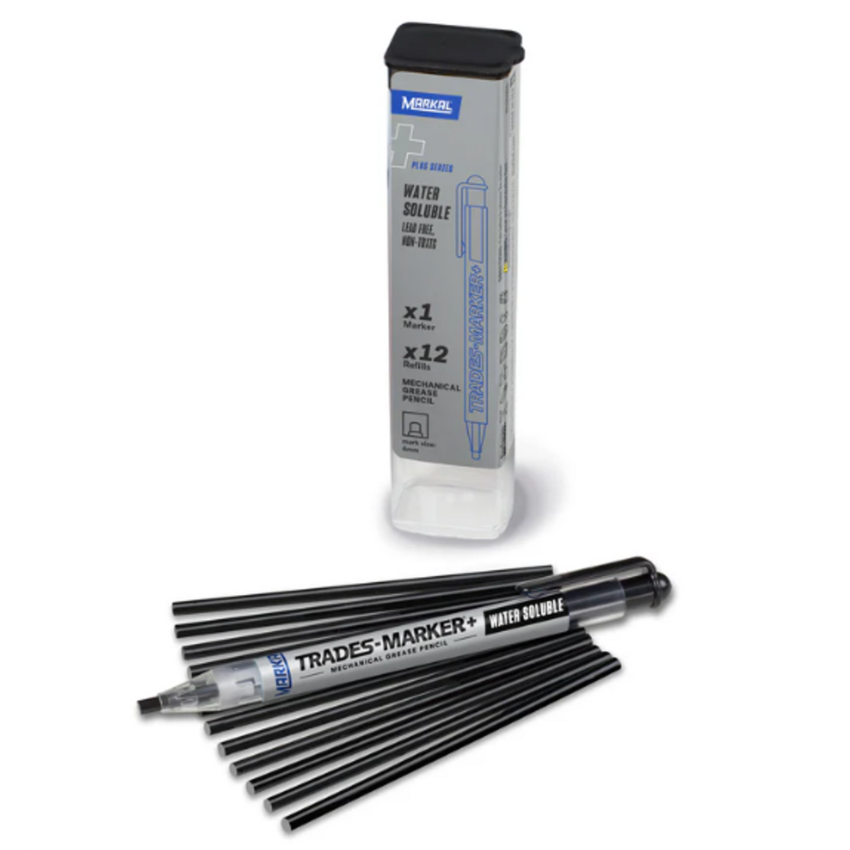 MARCADOR DE CERA BORRABLE EN AGUA TRADES-MARKER WS STARTER NEGRO