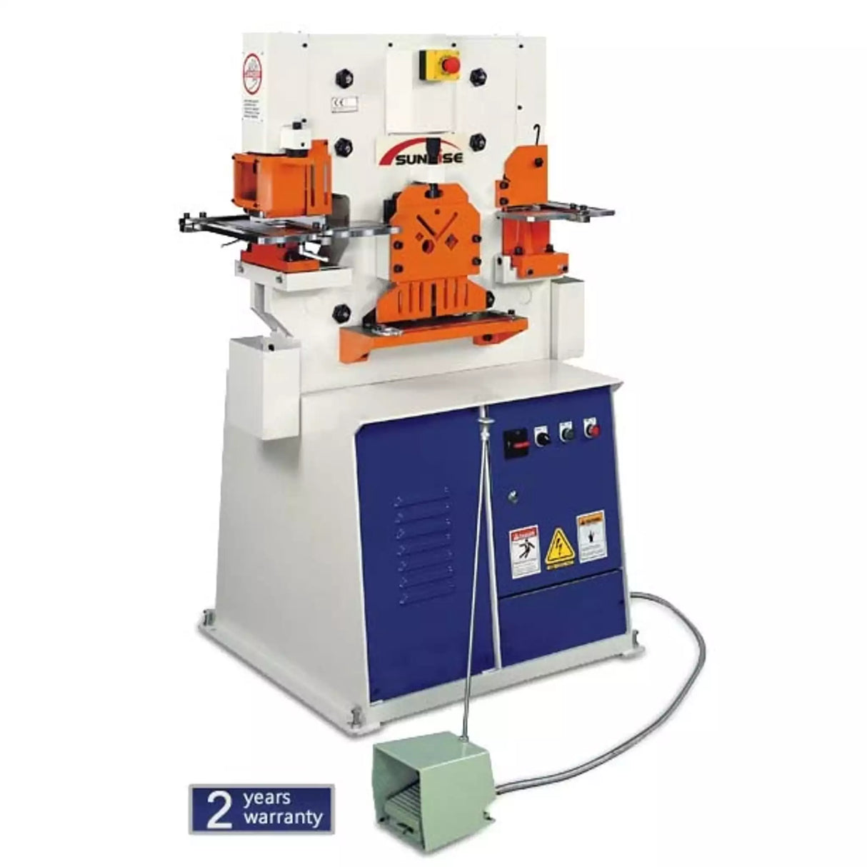 Máquina Metalera Hidraulica Marca Sunrise Serie K Modelo IW-45K Trifásica 220V/60Hz