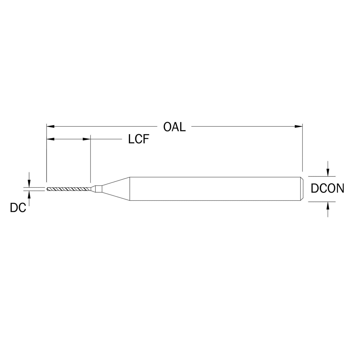 Micro Broca de 0.40 mm, 130° Recubrimiento de Ti-NAMITE-A (AlTiN) SGS