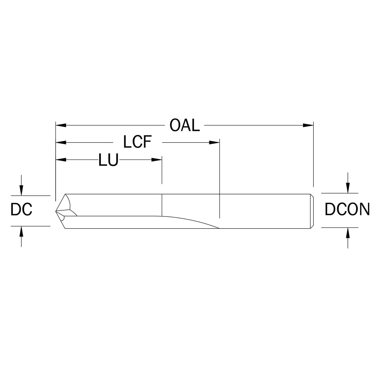 Broca de Propósito General 8.50 mm, 140°, con Recubrimiento de Ti-NAMITE-A (AlTiN)