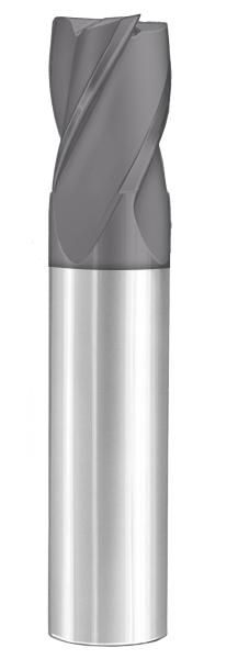 Cortador Vertical de Propósito General, Diam. 6 mm, 4 Flautas, Punta Plana - Herramental