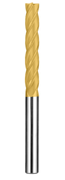 Cortador Vertical de Propósito General, Diam. 6 mm, 4 Flautas, Punta Plana - Herramental