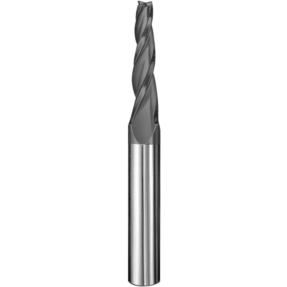 Cortador Vertical de Propósito General, Diam. 5/32 pulg, 3 Flautas, Punta Cónica Plana SGS