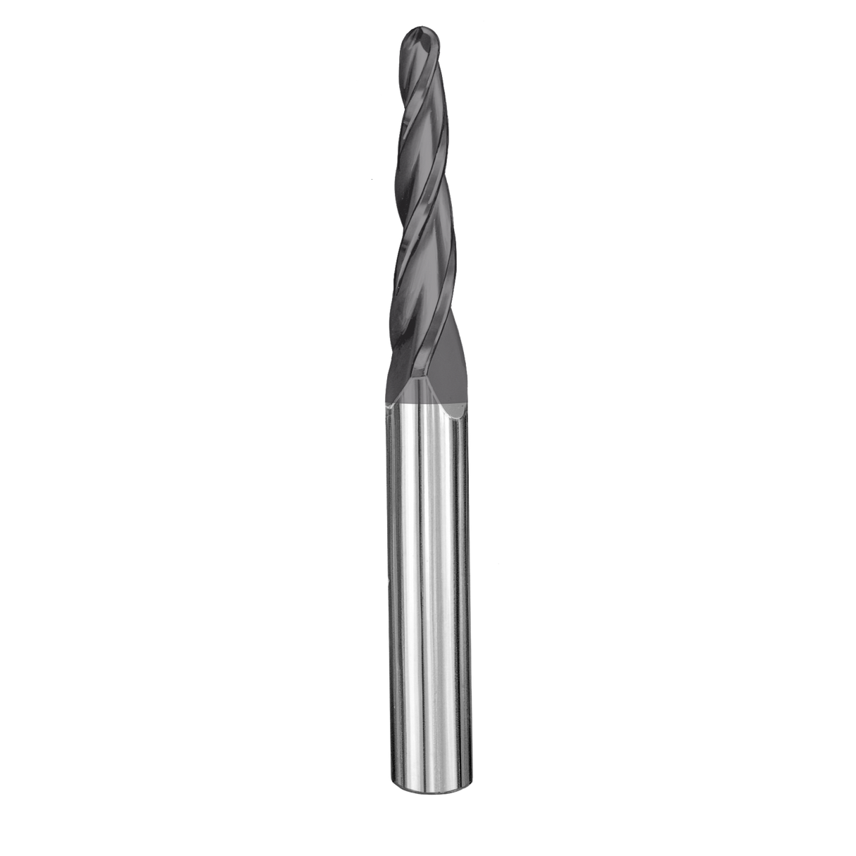 Cortador Vertical de Propósito General, Diam. 1/8 pulg, 3 Flautas, Punta Cónica Bola SGS