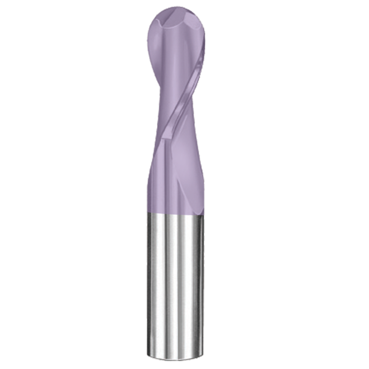Cortador Vertical de Propósito General, Diam. 1/2 plug, 2 Flautas, Punta Bola SGS