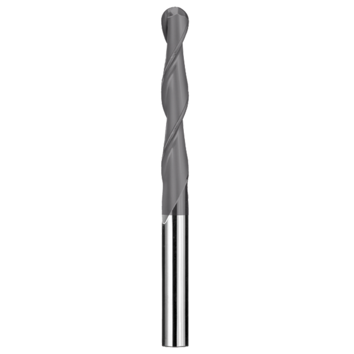 Cortador Vertical de Propósito General, Diam. 1/2 pulg, 2 Flautas, Punta Bola