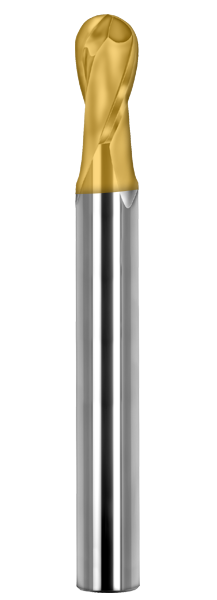 Cortador Vertical de Propósito General, Diam. 6 mm, 2 Flautas, Punta Bola - Herramental