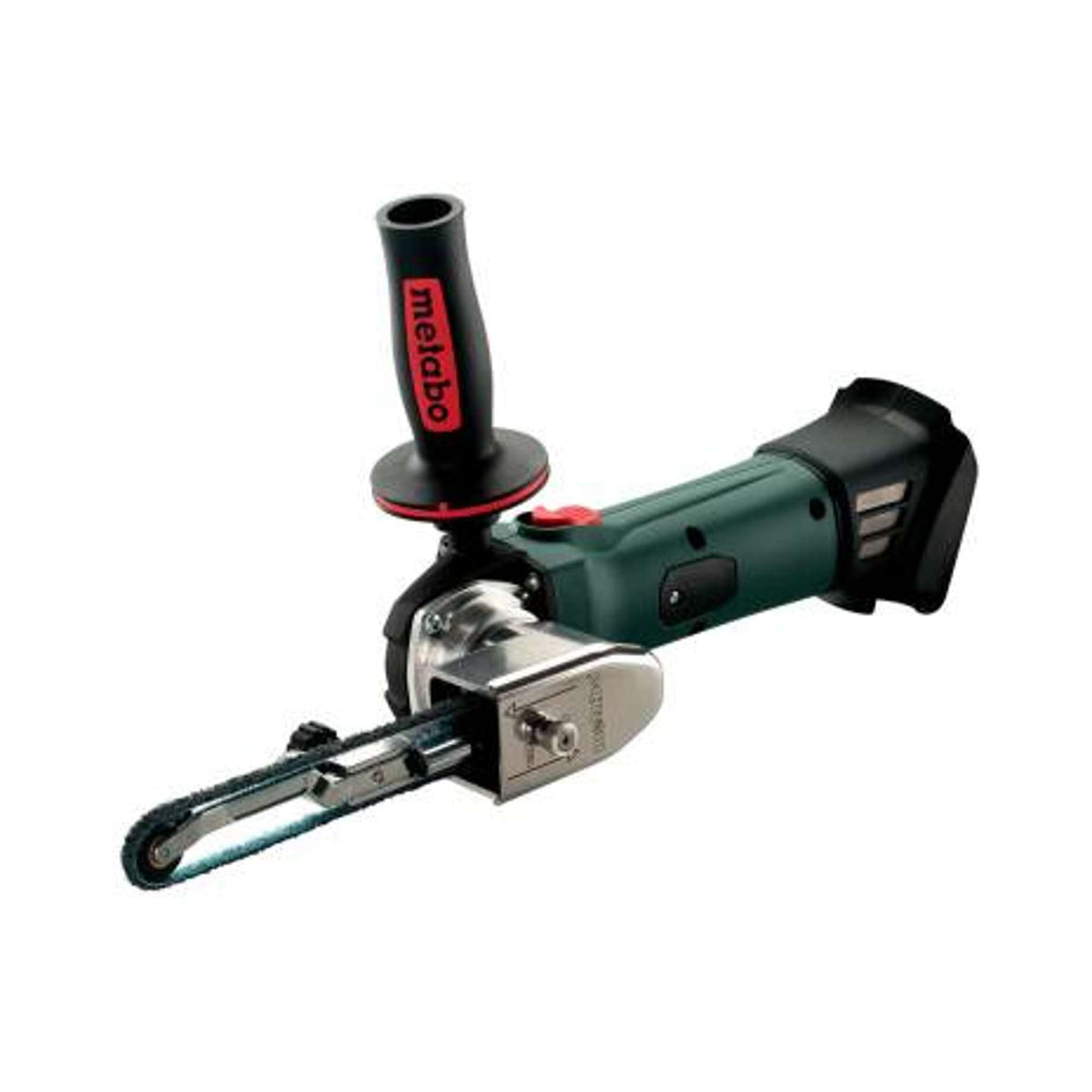Lijadora de banda a batería, Ancho de 1/4 pulg - 3/4 pulg, Largo de banda 18 pulg, 18V, velocidad de 1575 pies/min. NO INCLUYE Batería NI CARGADOR Metabo