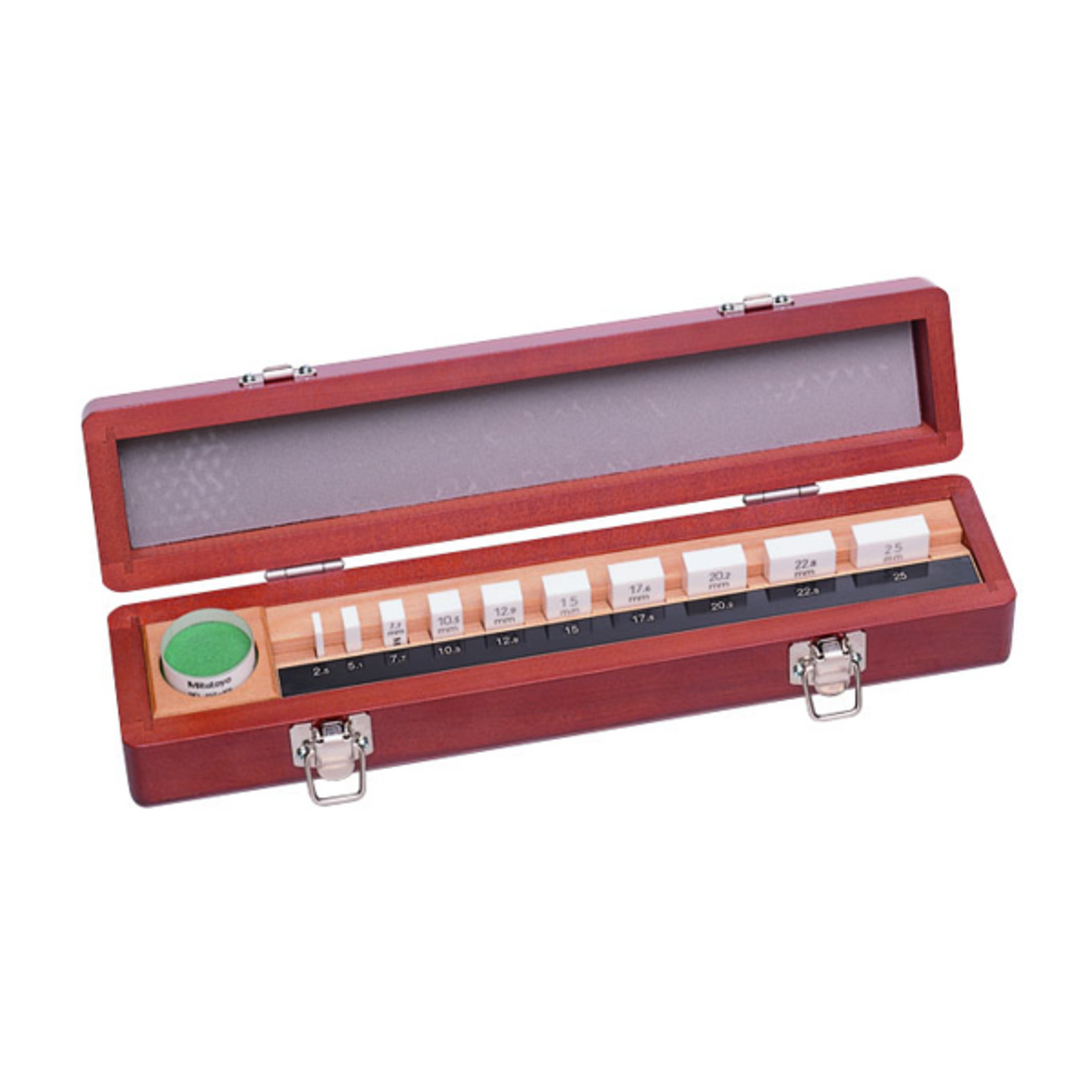 Juego de bloques patrón rectangular, mm, certificado de inspección, ISO, 10 Bloques, Grado 1, Cerámica, Paralelas ópticas, 12 mm