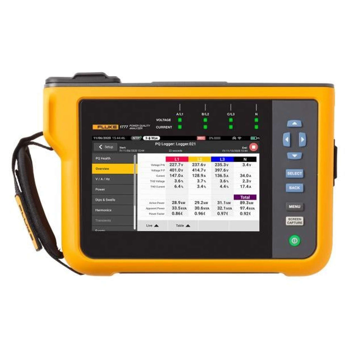 Analizador de Calidad Eléctrica Fluke® 1775 Fluke