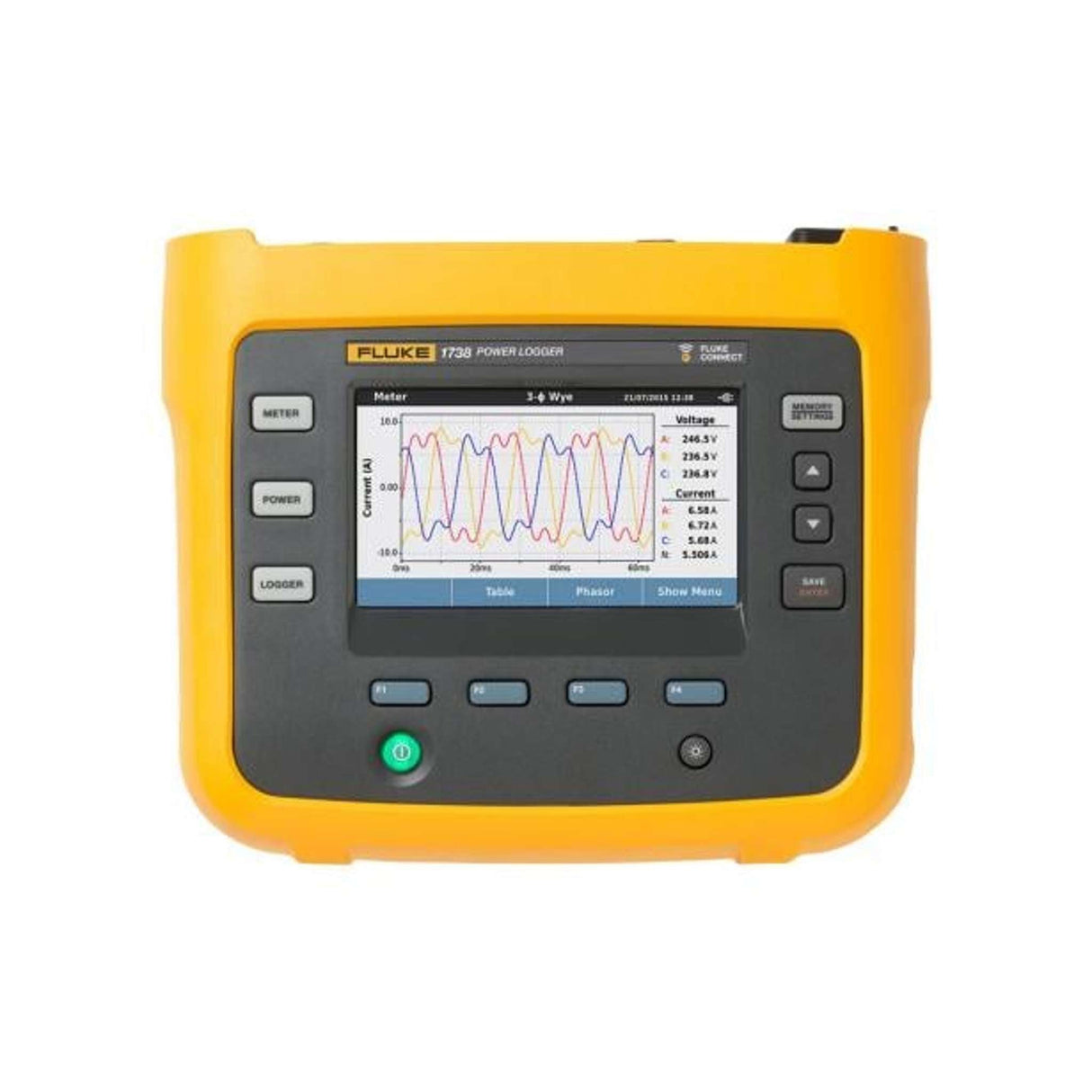 3-Phase Energy Logger, con WIFI/BLEU Advanced Version Fluke