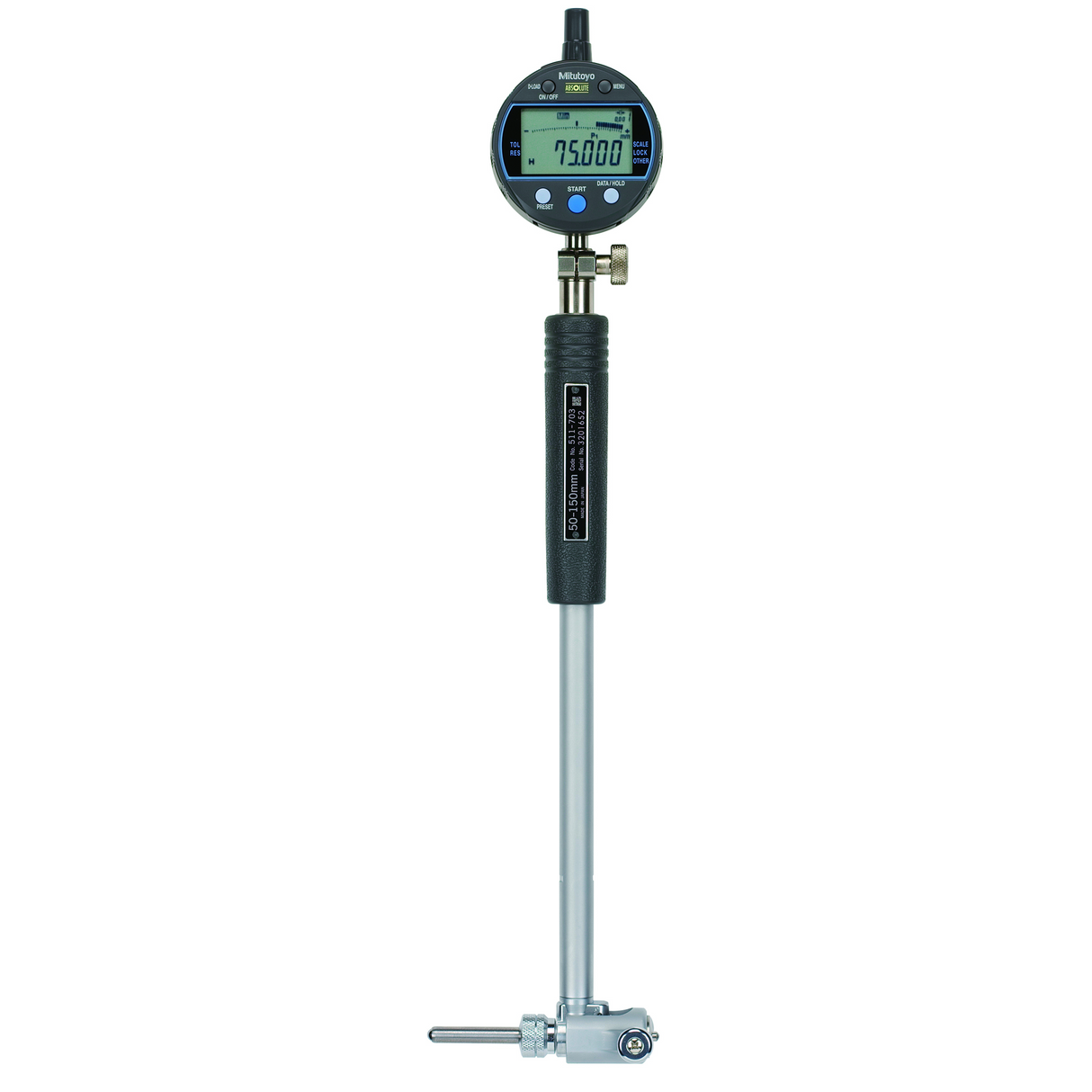 Indicador digital, medidor de agujeros ID-C 12,7mm, 0,001mm, tapa plana Mitutoyo
