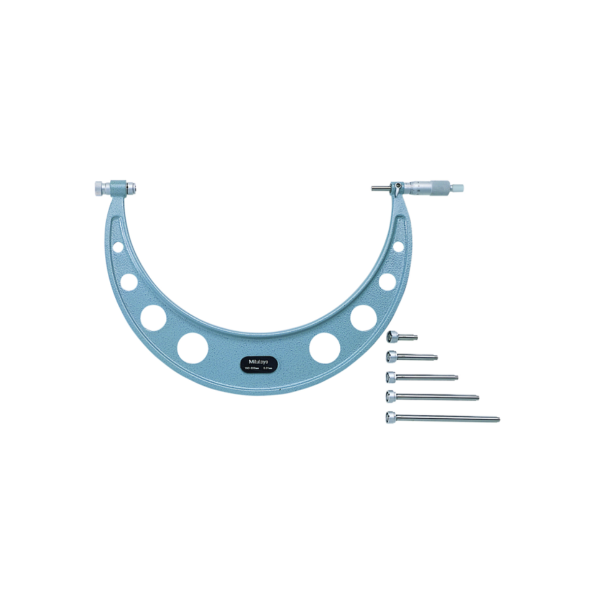 Micrómetro de exteriores con topes intercambiables, 150 - 300 mm