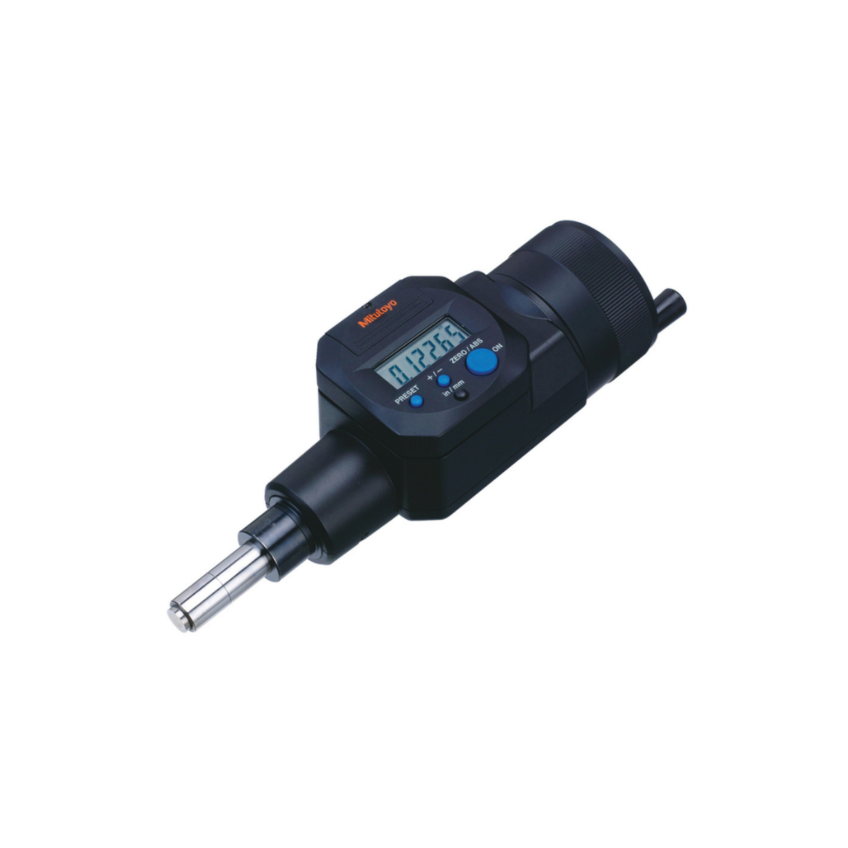 Cabeza micrométrica digital en pulg/mm, vástago de 0-2 pulg, 0,00005 pulg, 0,709 pulg