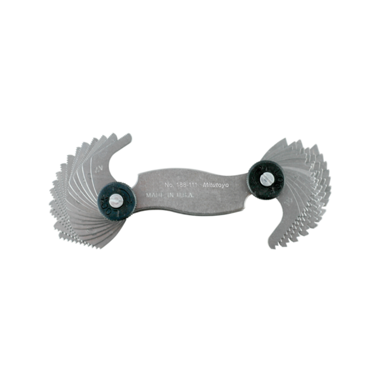 Calibre de paso para roscas unificadas 60°, 4-42TPI, 30 hojas Mitutoyo