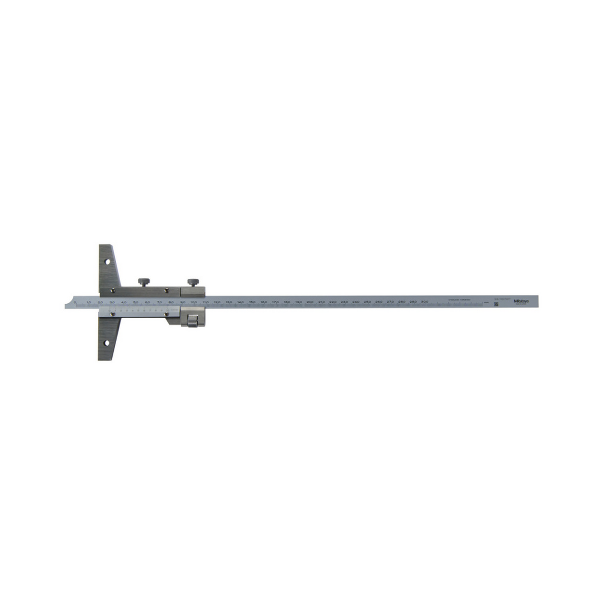Medidor para profundidad con Vernier, ancho 0-300mm, 0,02mm, Ajuste fino Mitutoyo