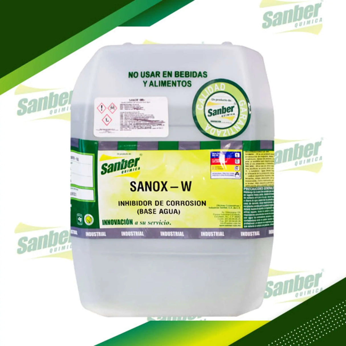 SANOX W INHIBIDOR DE CORROSIÓN BASE AGUA GALON 4 LITROS Sanber