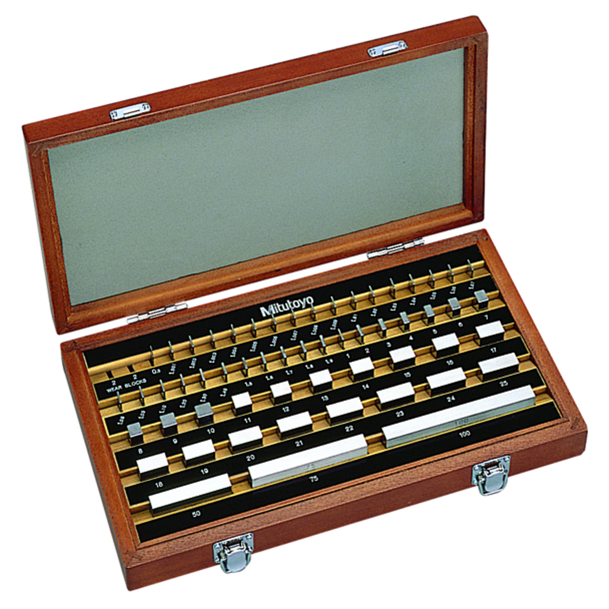 Juego de bloques patrón rectangular, mm, certificado de inspección, ISO, 56 Bloques, Grado 2, Acero