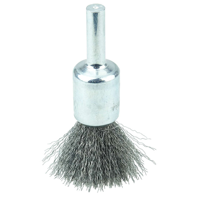 1/2" Cepillo de Punta con Vástago de Alambre Ondulado, .0104" Weiler