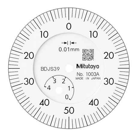 Indicador de carátula, tapa con oreja, Tipo ISO 4mm, 0,01mm