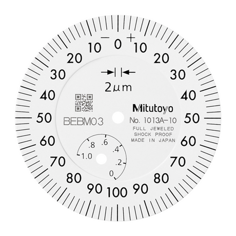Indicador de carátula, tapa plana, Tipo ISO cojinete enjoyado, 1mm, 0,002mm