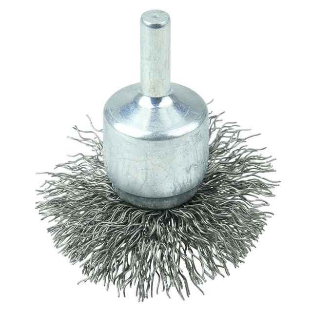 2" Cepillo de Punta Abocinado de Alambre Ondulado, .014" Weiler