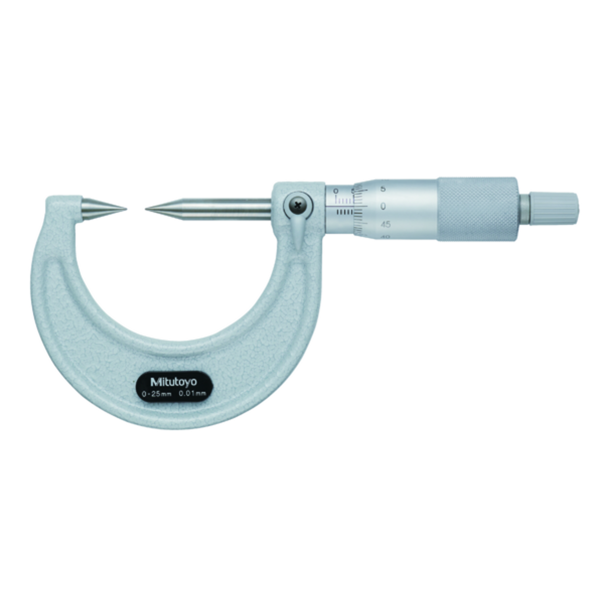 Micrómetro de punta con punta endurecida de 0-25 mm, punta de 30°