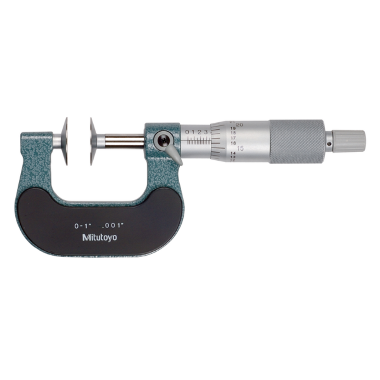 Micrómetro de disco, discos de acero templado 0-1 pulg, Disco=20mm