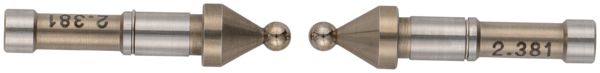 Puntas de bola intercambiables para tope/husillo 2.381mm (3/32 pulg) - Herramental