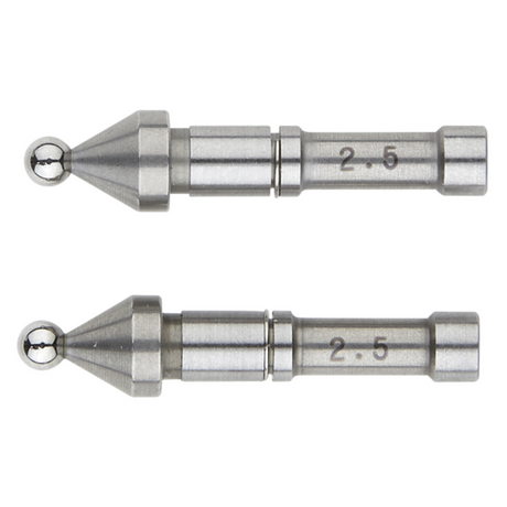 Puntas de bola intercambiables para tope/husillo 2.5mm Mitutoyo
