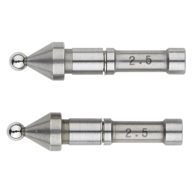 Puntas de bola intercambiables para tope/husillo 2.5mm Mitutoyo