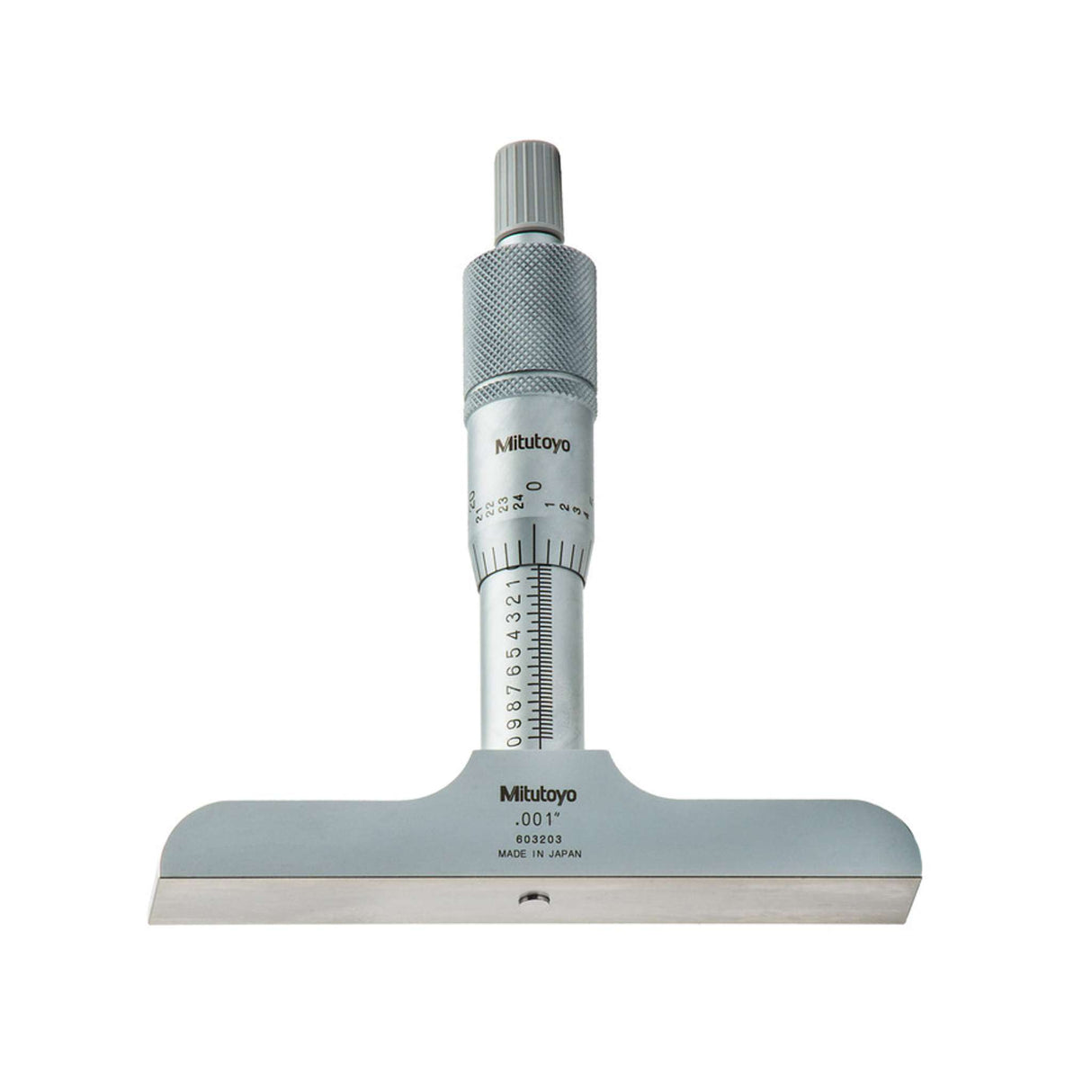 Micrómetro para profundidad 0-1 pulg, 4 pulg Base