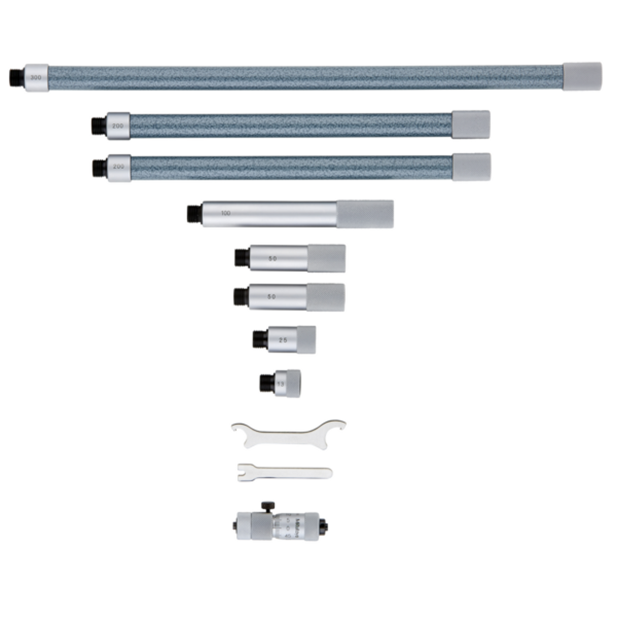 Micrómetro de interiores tipo tubular con punta de carburo 50-1000mm