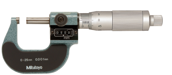 Micrómetros de Exteriores con Contador 0-25mm, 0,001mm - Herramental
