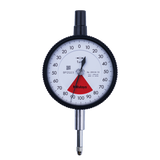 Indicador de carátula, tapa plana, Tipo ISO una revolución, cojinete enjoyado, a prueba de golpes, 0,16mm, 0,001mm