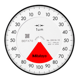 Indicador de carátula, tapa plana, Tipo ISO una revolución, cojinete enjoyado, a prueba de golpes, 0,16mm, 0,001mm