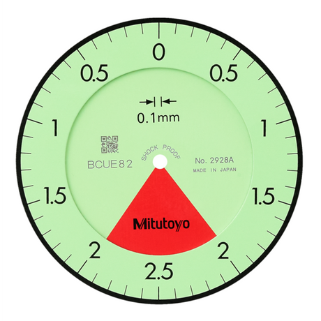 Indicador de carátula, tapa con oreja, Tipo ISO Una revolución, a prueba de golpes, 4mm, 0,01mm