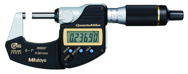 Micrómetro digital QuantuMike IP65 pulg/mm, 0-1 pulg - Herramental