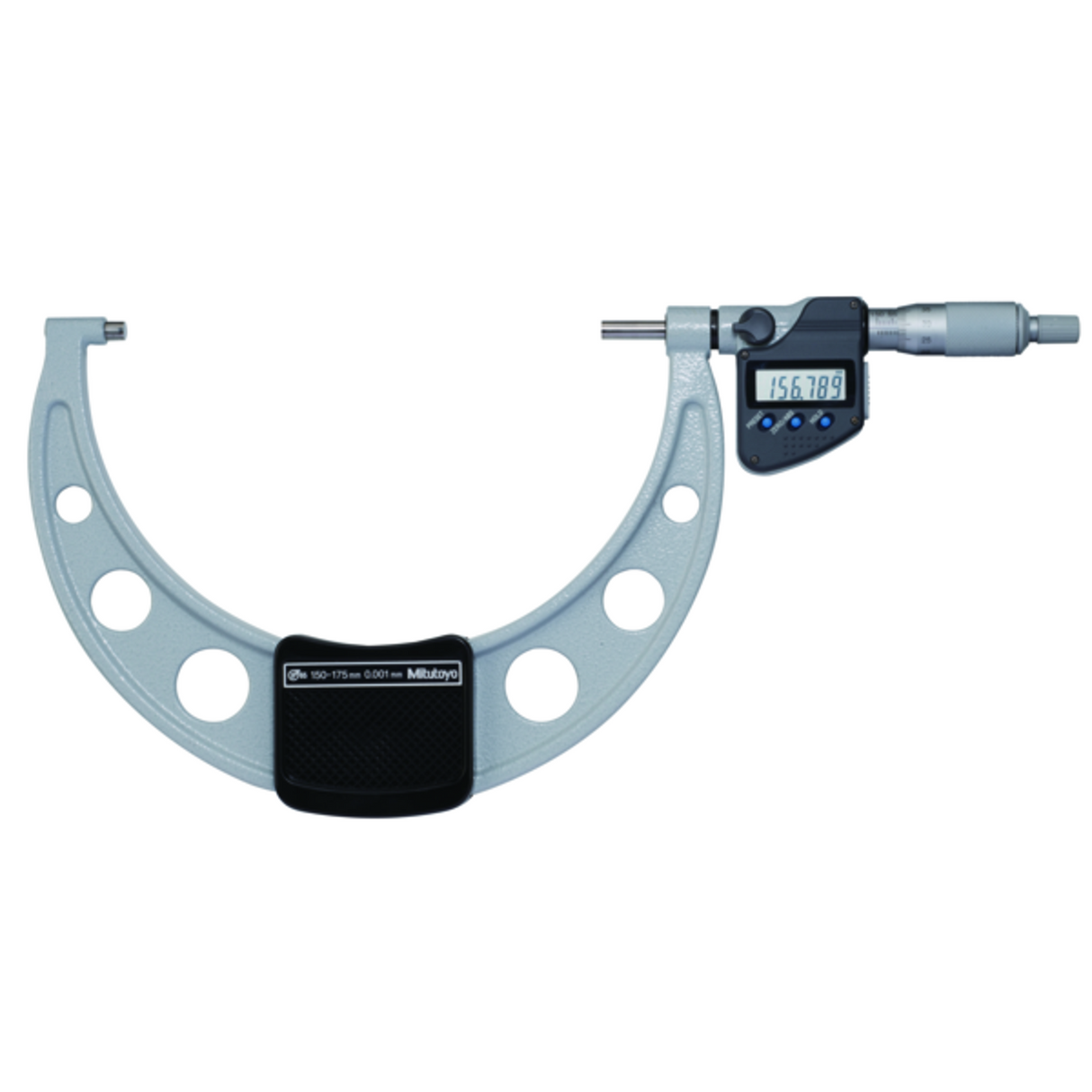 Micrómetro Digital para Exteriores A Prueba de Refrigerantes, Intervalo de 125-150 mm, Fuerza de Medición de 5 a 10 N, Con Salida de Datos