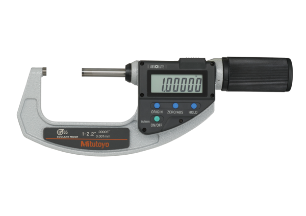 Micrómetro Absolute digital QuickMike pulg/mm, 1-2,2 pulg - Herramental