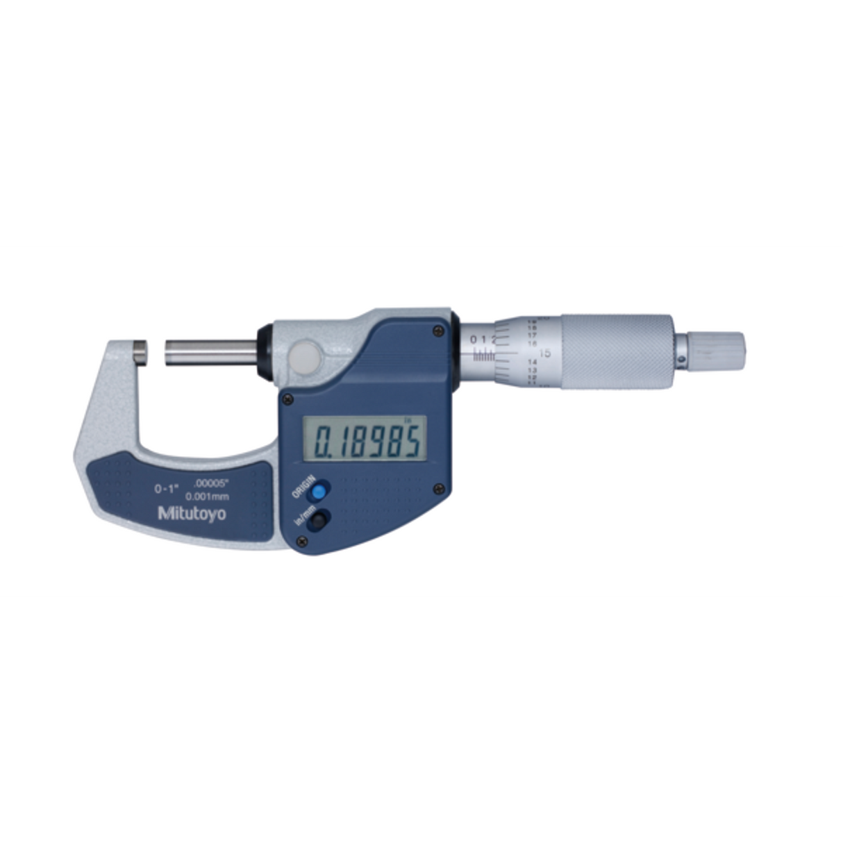 Micrómetro digital, pulg/mm 0-1 pulg,sin salida de datos