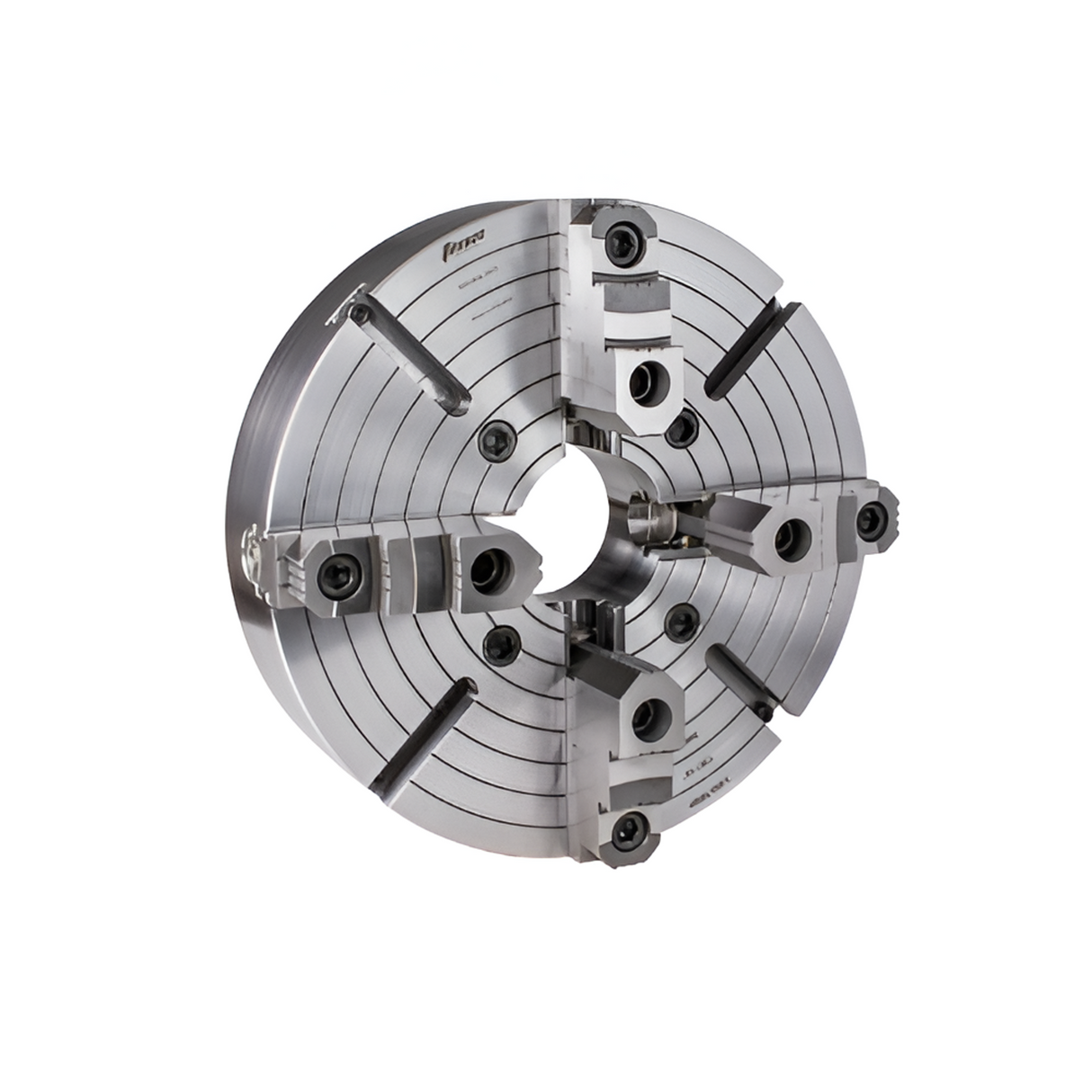 Chuck independiente 12", 4 mordazas, respaldo plano Toolmex