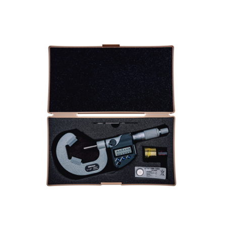Micrómetro Digital para Exteriores Con topes en V, Intervalo 1-1.6 pulg Con Salida de Datos