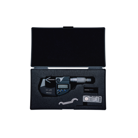 Micrómetro Digital para Exteriores Con topes en V, Intervalo 0.05-0.6 pulg Con Salida de Datos