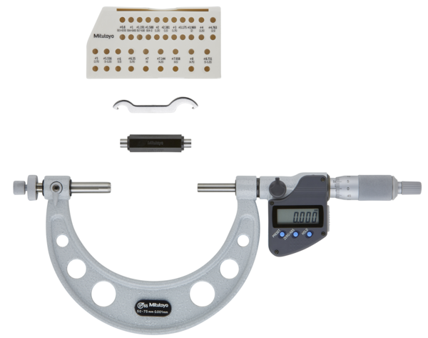 Micrómetros Digimatic para Dientes de Engranes IP65 50-75mm - Herramental