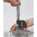 Micrómetro para profundidad digital pulg/mm, 0-6 pulg, incluido 6 varillas